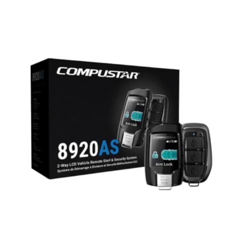 Compustar All-in-One CS8920-AS 2-Way Interactive LCD Remote Starter Kit & Alarm System (Up to 3,000-FT Range)