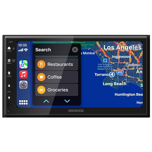 KENWOOD Capacitive Touchscreen Digital Multimedia Receiver – Wireless Apple CarPlay, Android Auto, Bluetooth