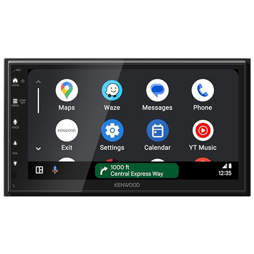 KENWOOD Capacitive Touchscreen Digital Multimedia Receiver – Wireless Apple CarPlay, Android Auto, Bluetooth