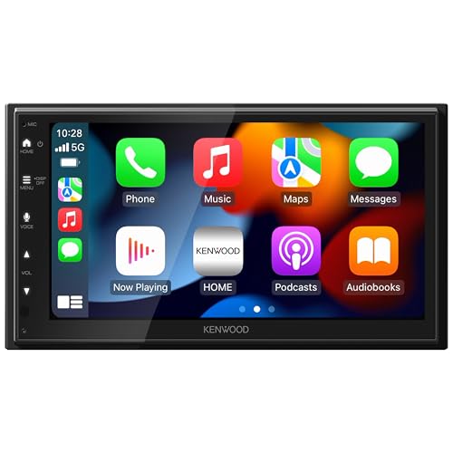 KENWOOD Capacitive Touchscreen Digital Multimedia Receiver – Wireless Apple CarPlay, Android Auto, Bluetooth