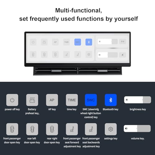 Tlyard Head Up Display for Tesla, 10.88 Inch Touchscreen HUD Carplay for Model 3/3 Highland & Model Y/Y Juniper Smart Instrument Cluster with Camera