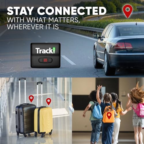 Tracki Mini GPS Tracker, Subscription Required, Cancel Anytime – Universal Compact 4G LTE Tracker for Vehicles