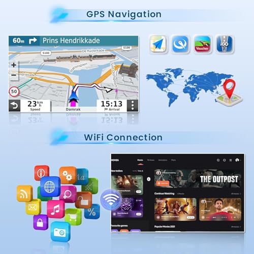 Car Stereo Radio for Ford Ranger 2000 Double Din Head Unit Radio Carplay