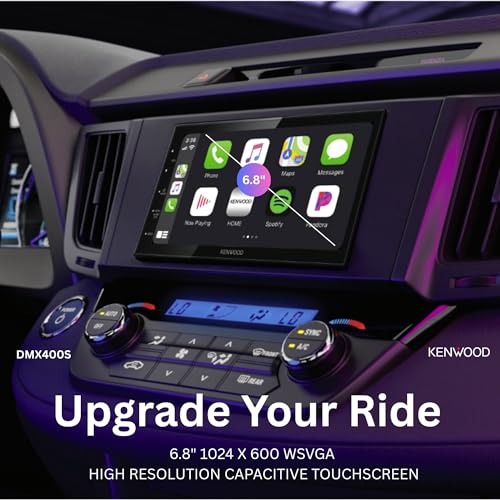 KENWOOD Capacitive Touchscreen Digital Multimedia Receiver – Wireless Apple CarPlay, Android Auto, Bluetooth