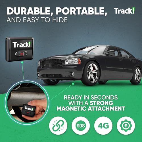 Tracki Mini GPS Tracker, Subscription Required, Cancel Anytime – Universal Compact 4G LTE Tracker for Vehicles