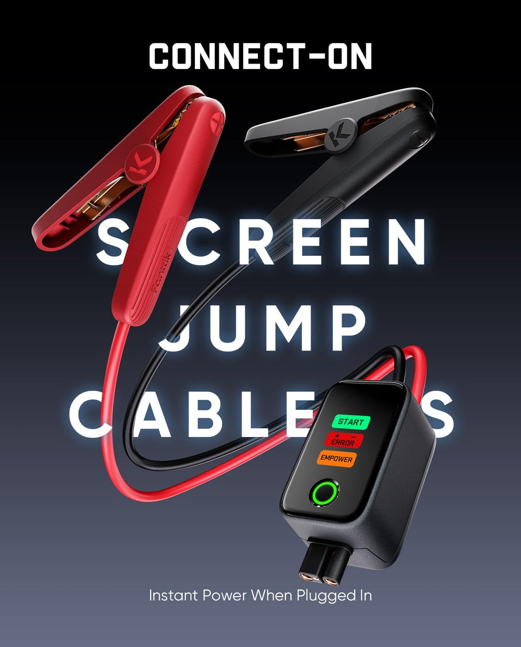 Fanttik Potent T10 1800A Portable Jump Starter for 7.0L Gas and 5.0L Diesel