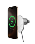 Belkin MagSafe-Compatible Wireless Car Charger with 15W Fast Charging, Powerful Magnetic Vent Holder for iPhone 16, 15, 14, 13, and 12 Series