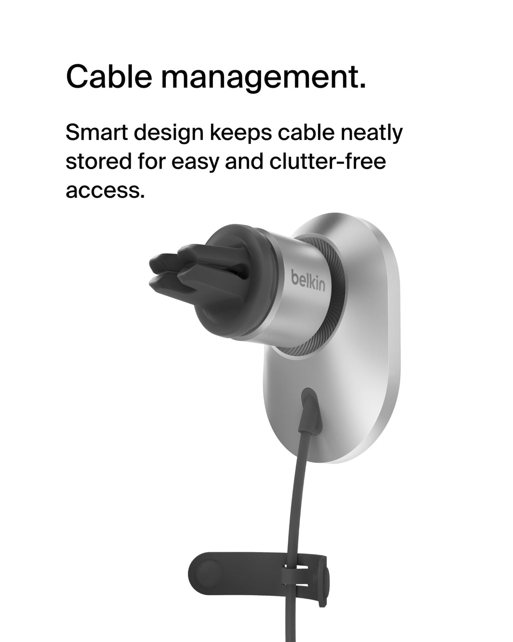 Belkin MagSafe-Compatible Wireless Car Charger with 15W Fast Charging, Powerful Magnetic Vent Holder for iPhone 16, 15, 14, 13, and 12 Series