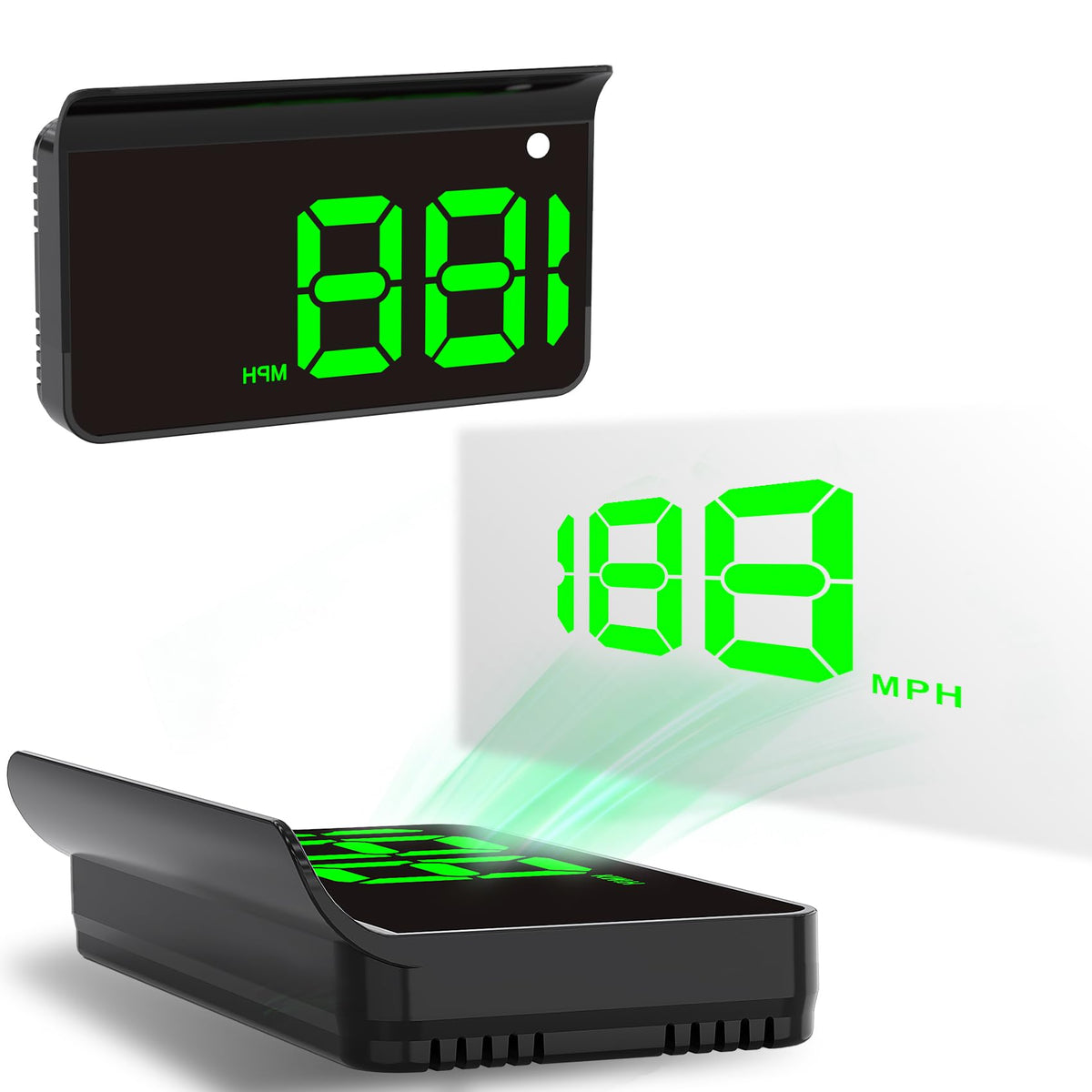 Heads up Display for Cars,Car HUD,Head up Display for Car,Digital GPS HUD Speedometer,USB Cable Plug and Play,Automatic Brightness Adjustment,Large Font Display