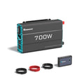 Renogy P2 Pure Sine Wave Inverter, Solar Car Power Inverter 12V to 120V AC Converter with 16.4FT Remote Control for RV, Truck, Camping, Home Backup, Outdoor, Emergency, Off-Grid Living