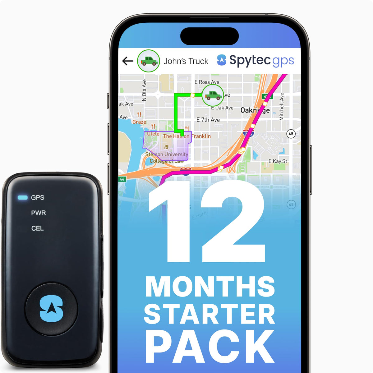 Spy Tec Atlas GPS Tracker for Vehicles & Kids | Up to 14-Day Battery Life | Geofencing, Portable Real Time Mini GPS Car Tracker w/Lifetime Support