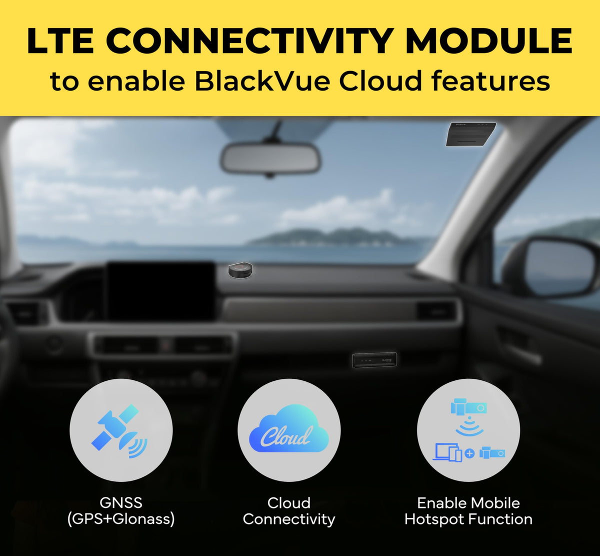 BlackVue DR770X Box-3CH Pro Dash Cam - 3 Small Cameras (Full HD Front-Interior-Rear) + Secure Recording Box, Parking Mode, Free SD Card, Up to 512GB, Wi-Fi, GPS, Cloud Features Dashcam