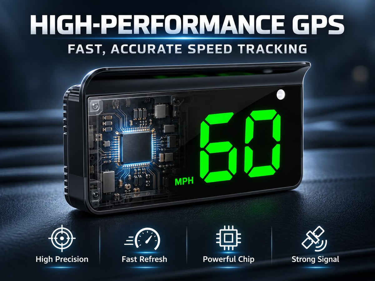 Heads up Display for Cars,Car HUD,Head up Display for Car,Digital GPS HUD Speedometer,USB Cable Plug and Play,Automatic Brightness Adjustment,Large Font Display