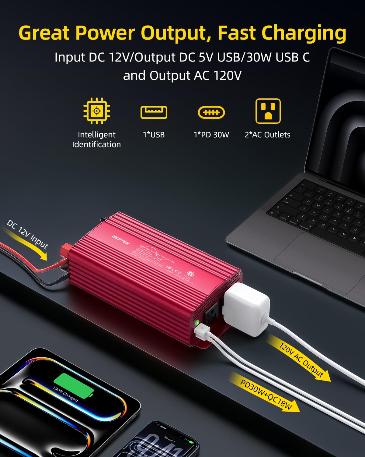 500W Pure Sine Wave Inverter