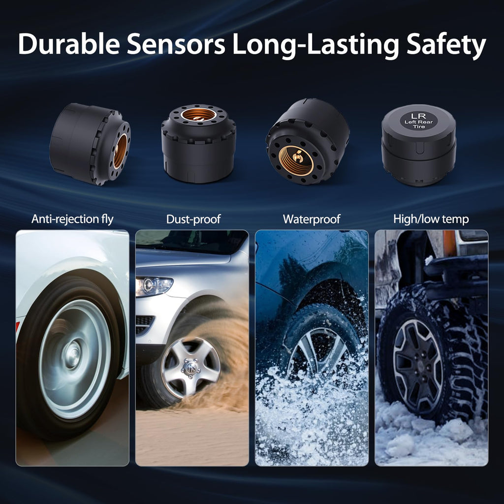 Tymate TM7 RV Tire Pressure Monitoring System, TPMS Set of 4 Sensors