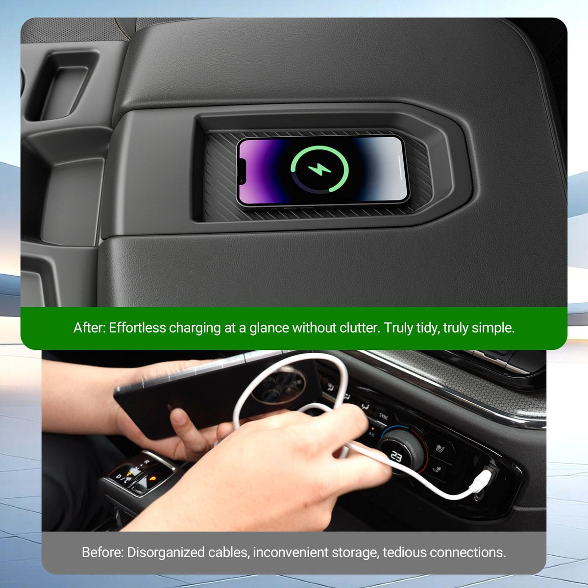 Xipoo Wireless Charger Compatible with 2019-2026 Chevy Silverado 1500
