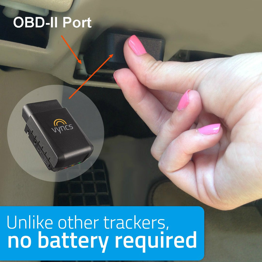 VyncsFleet: GPS Tracker No Monthly Fee, 4G LTE OBD, Real Time Fleet Car/Truck Tracking, SIM, Free 1 Year Data Plan, Trips, Vehicle Diagnostics, Driver Safety Alerts, Fuel Report, Emission Report
