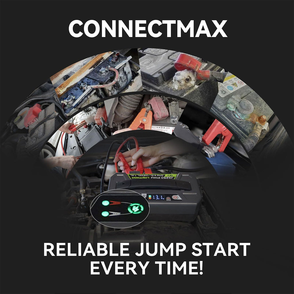 LOKITHOR J3250 PRO Jump Starter with ConnectMax (9.5L Gas & 7.5L Diesel)