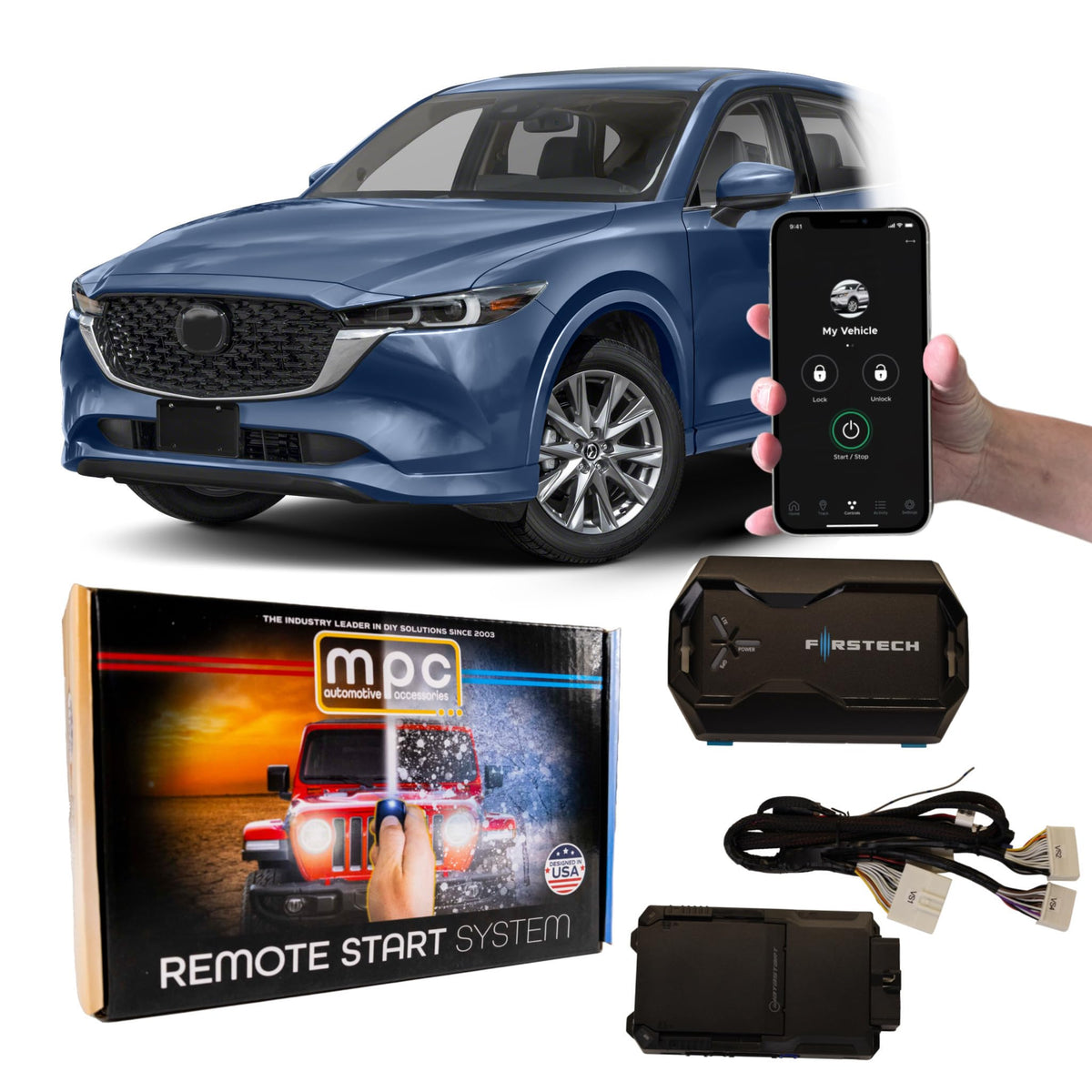 MPC Remote Start Kits Compatible with 2013-2024 Mazda CX-5 - Push-to-Start - Gas