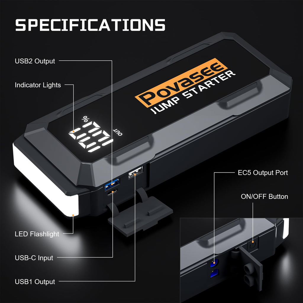 Povasee Jump Starter