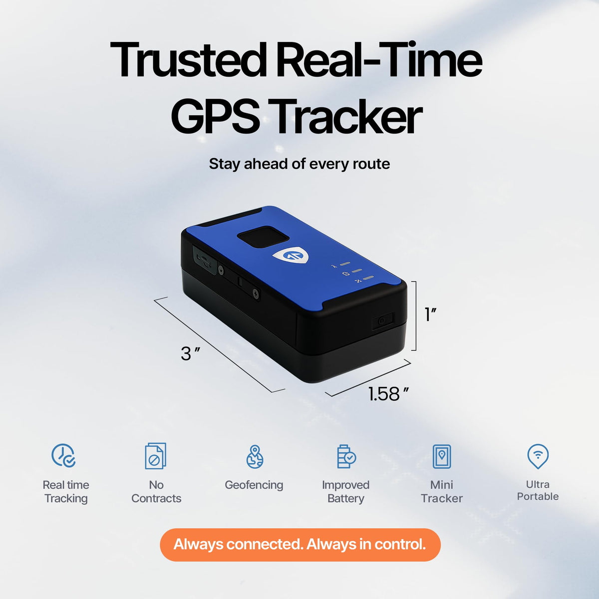 Brickhouse Security Spark Nano 7 GPS Tracker for Vehicles & Assets with Magnetic Case & Extended Battery, Hidden Tracking Device & Waterproof Case, 4G LTE Mini Portable Tracker, Subscription Required