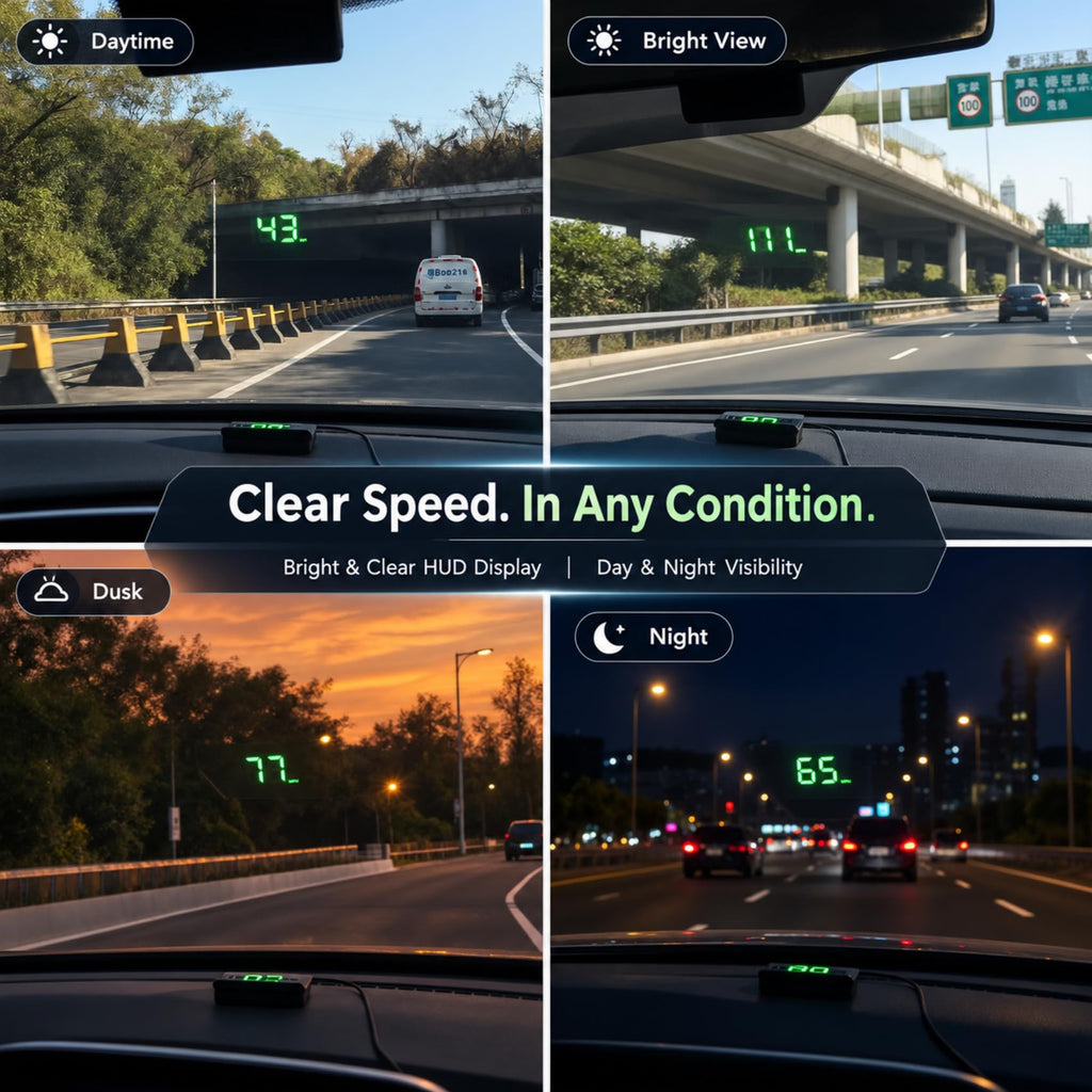 Heads up Display for Cars,Car HUD,Head up Display for Car,Digital GPS HUD Speedometer,USB Cable Plug and Play,Automatic Brightness Adjustment,Large Font Display