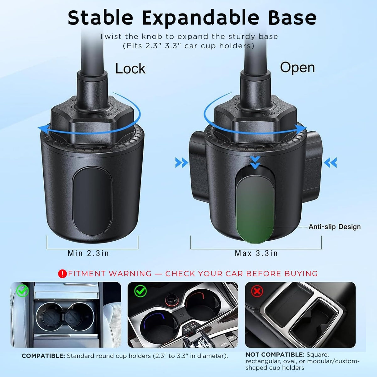 Qi2 25W Wireless Car Charger with Cooling Mount