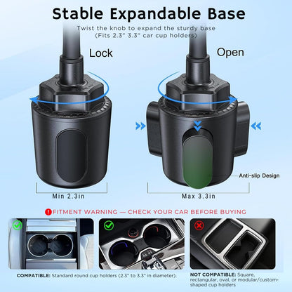 Qi2 25W Wireless Car Charger with Cooling Mount
