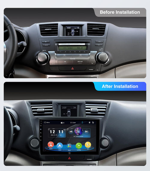 AINAVI Car Radio Stereo for Toyota Highlander 2009-2013 Wireless CarPlay