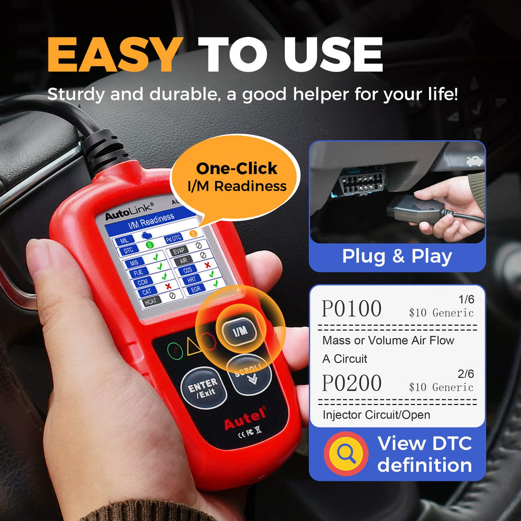 Autel AL319 Professional OBD2 Scanner, Enhanced Check Engine Code Reader
