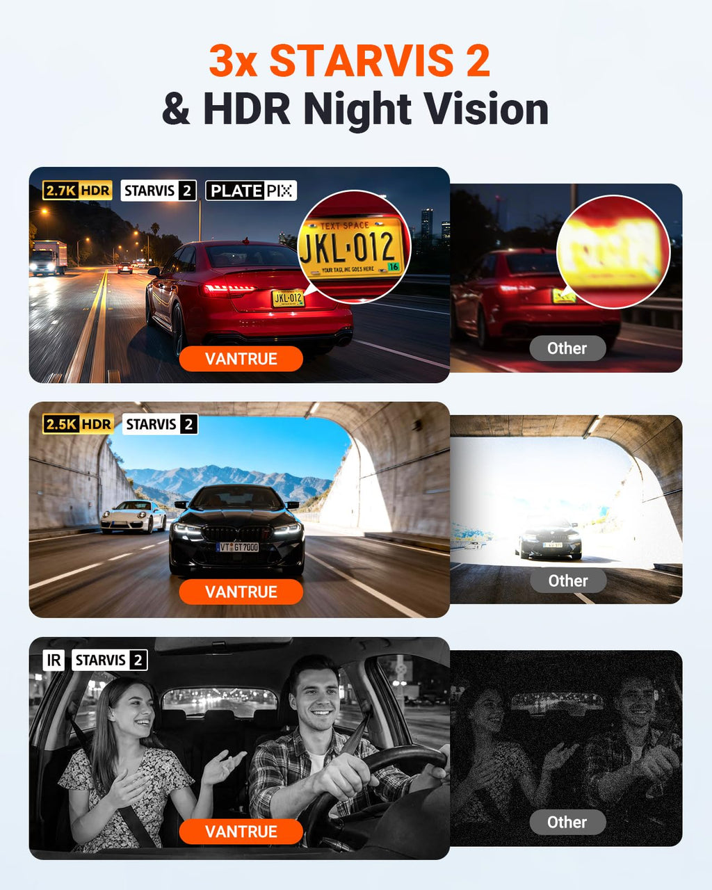 Vantrue N4S 3 Channel Dash Cam