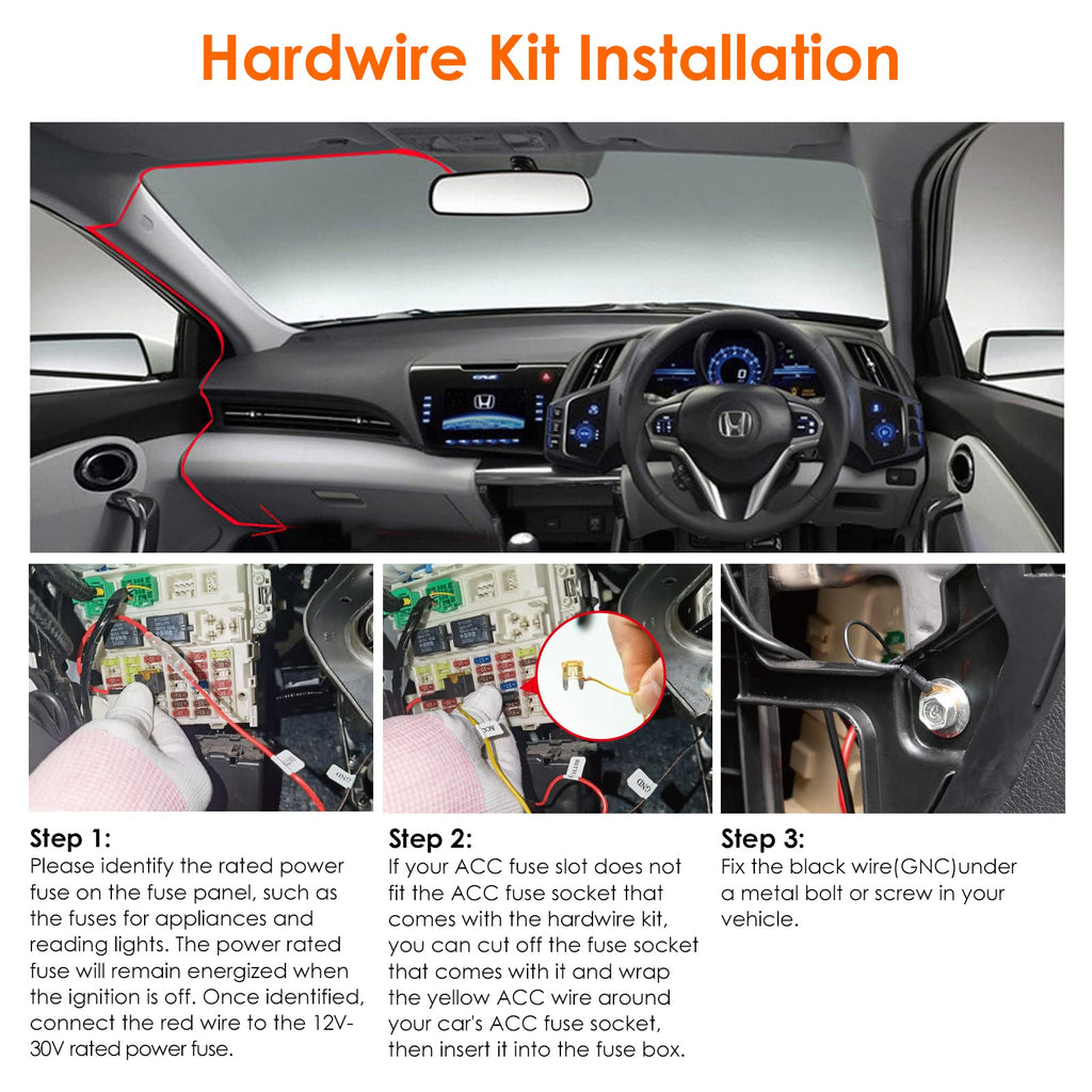 【Bundle: Vantrue N2X Front and Inside Dash Cam + Hardwire Kit】 Dual Dashcam, Infrared Cabin Camera, STARVIS 2, GPS, 24Hrs Parking Mode, Support 1TB, WiFi Dash Cam