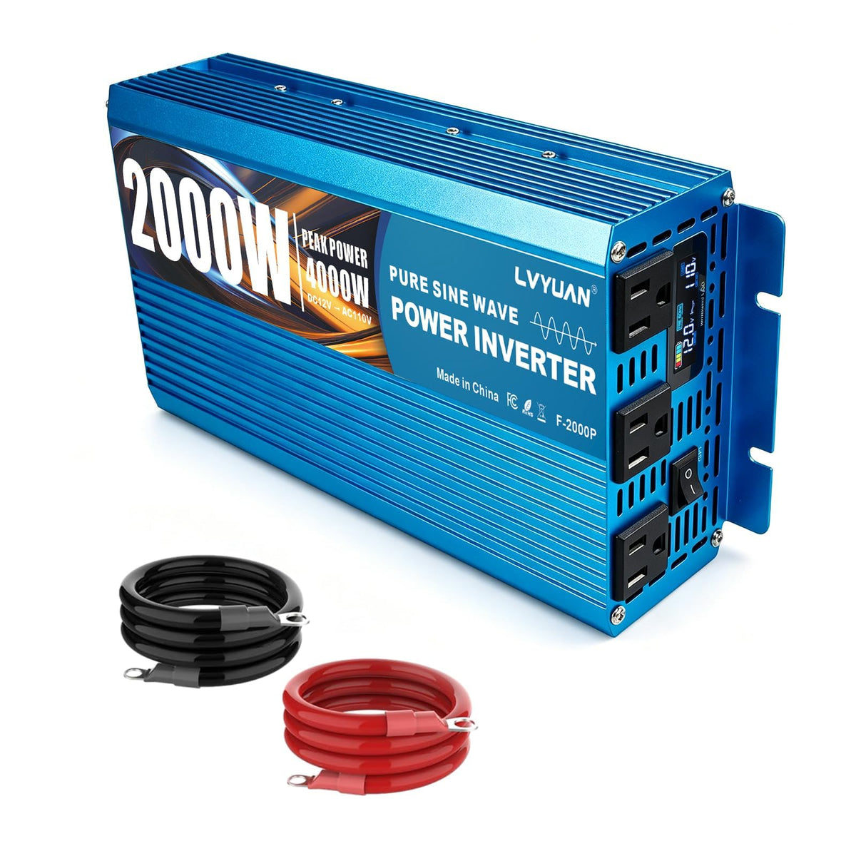 Parent‑Variant-LVYUAN Pure Sine Wave Power Inverter 12V DC to 110V/120V