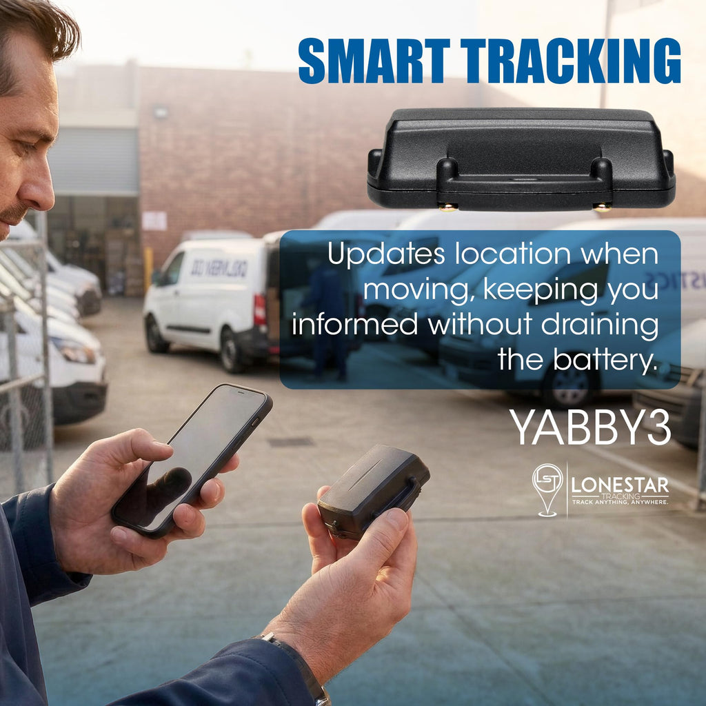 Lonestar Tracking Yabby3 GPS Tracker for Vehicles, Trailers & Equipment