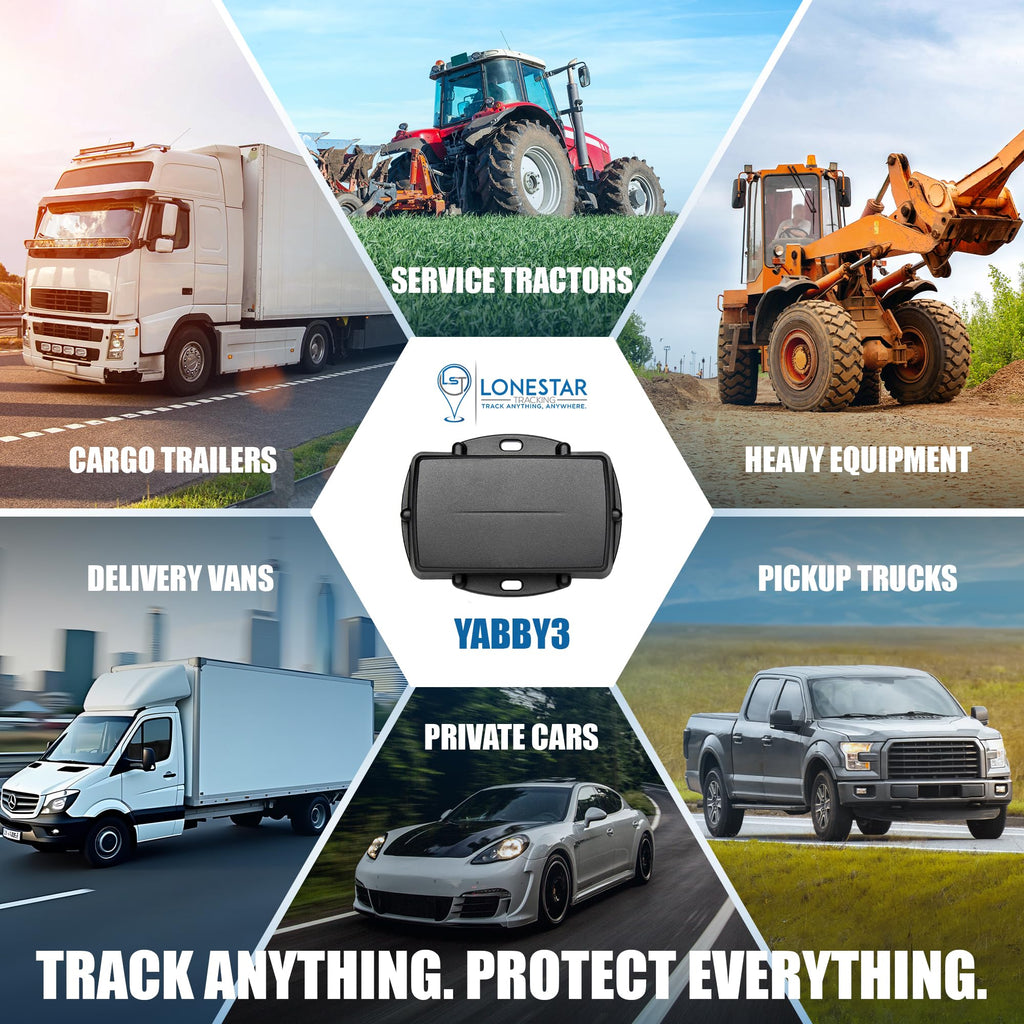 Lonestar Tracking Yabby3 GPS Tracker for Vehicles, Trailers & Equipment