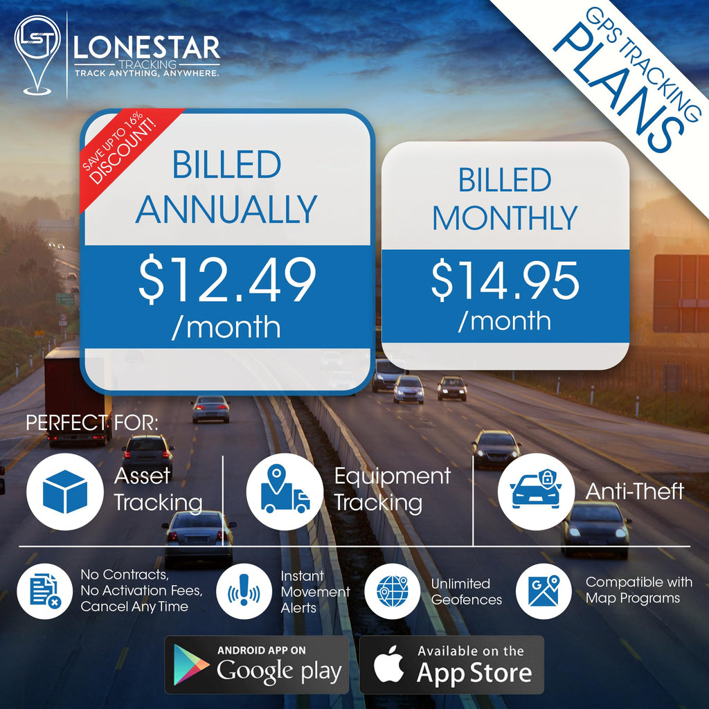 Lonestar Tracking Yabby3 GPS Tracker for Vehicles, Trailers & Equipment