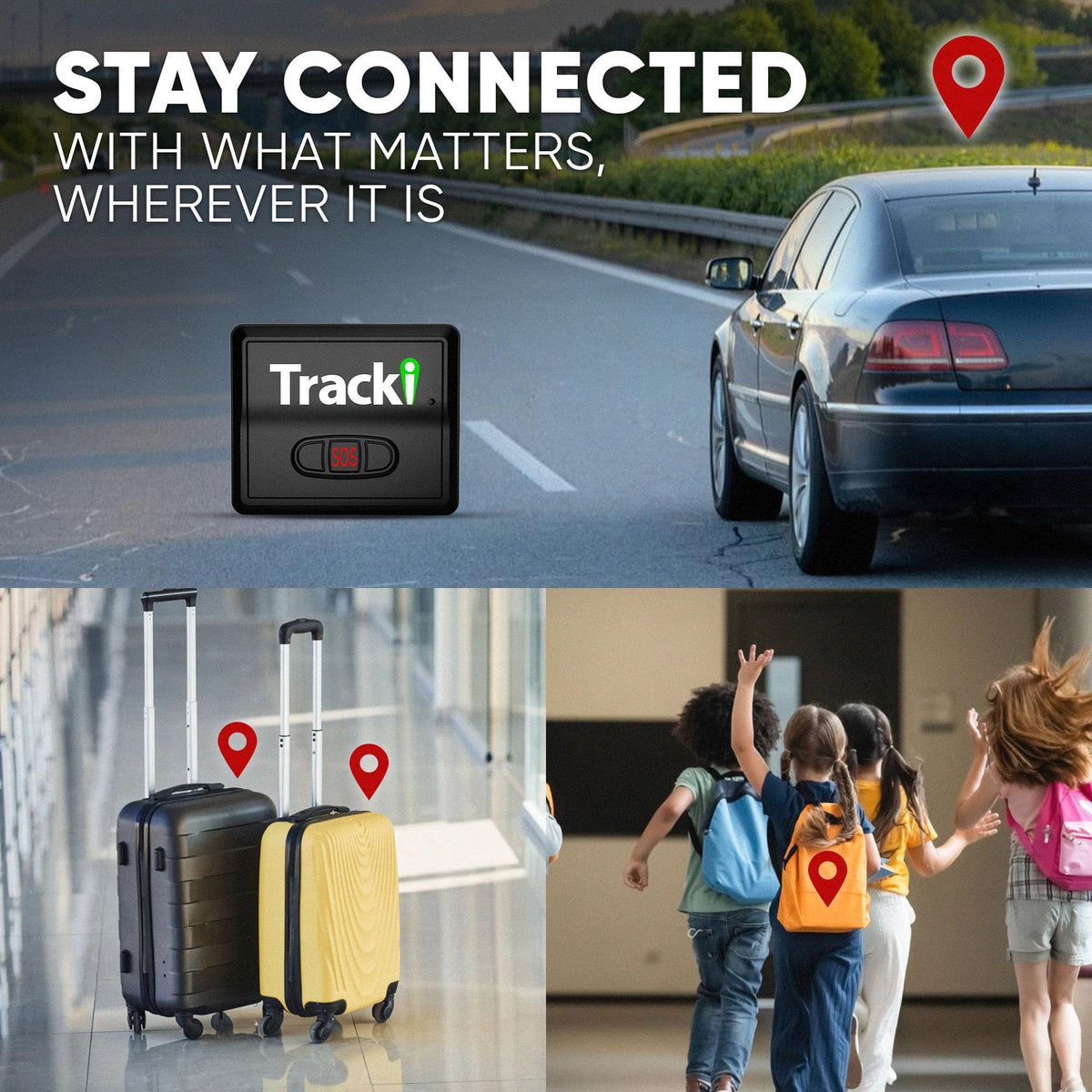 Tracki Mini GPS Tracker, Subscription Required, Cancel Anytime – Universal Compact 4G LTE Tracker for Vehicles