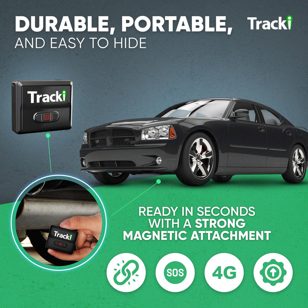 Tracki Mini GPS Tracker, Subscription Required, Cancel Anytime – Universal Compact 4G LTE Tracker for Vehicles