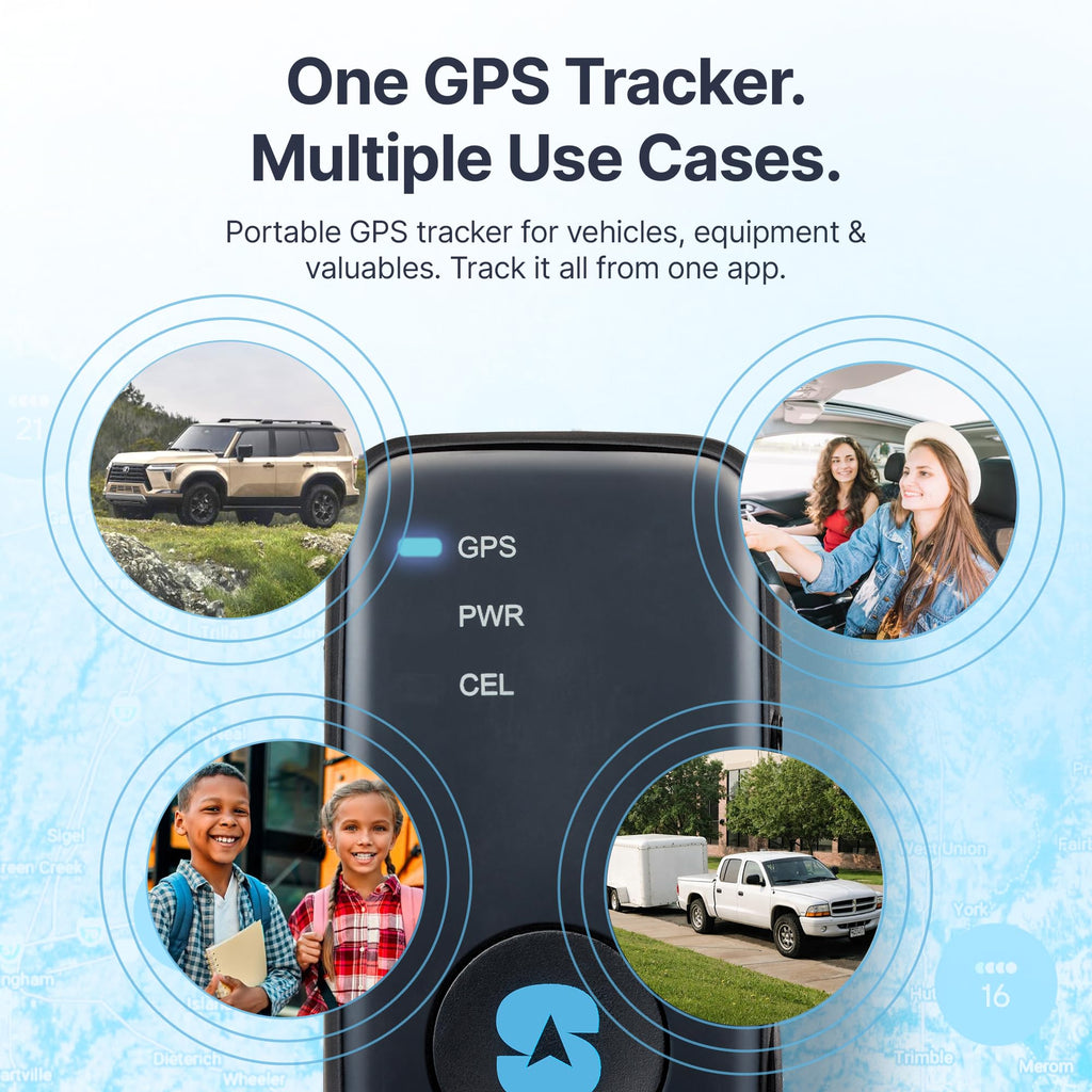 Spy Tec Atlas GPS Tracker for Vehicles & Kids | Up to 14-Day Battery Life | Geofencing, Portable Real Time Mini GPS Car Tracker w/Lifetime Support