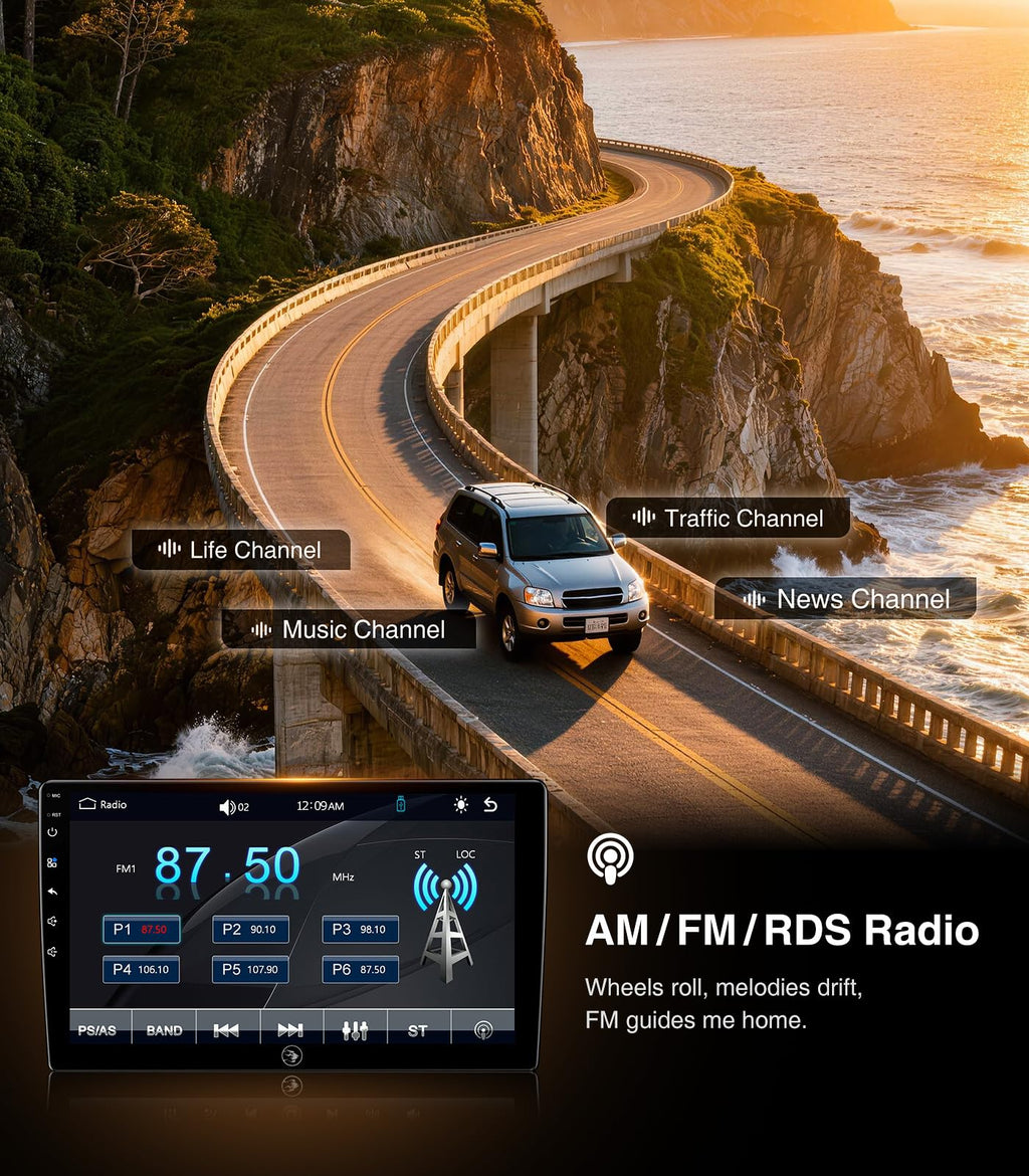 AINAVI Car Radio Stereo for Toyota Highlander 2009-2013 Wireless CarPlay