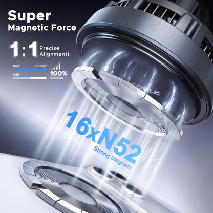Qi2 25W Wireless Car Charger with Cooling Mount