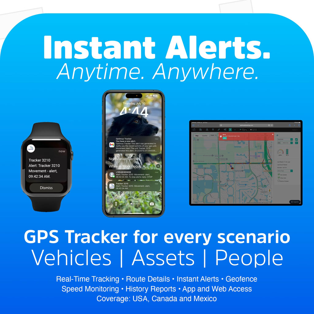 Optimus 3.0 GPS Tracker Bundle - Vehicle & Asset Tracking - 1+ Mo Battery