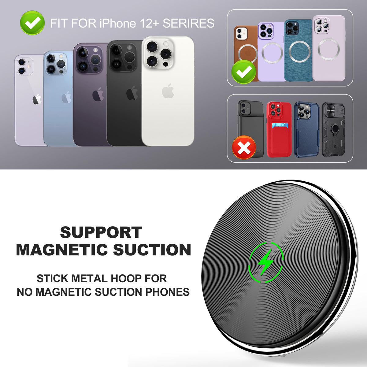 Surfcabin CNC Magnetic Car Vent Phone Mount for 2021-2026 Ford F150