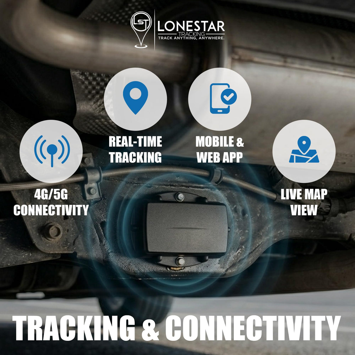 Lonestar Tracking Yabby3 GPS Tracker for Vehicles, Trailers & Equipment