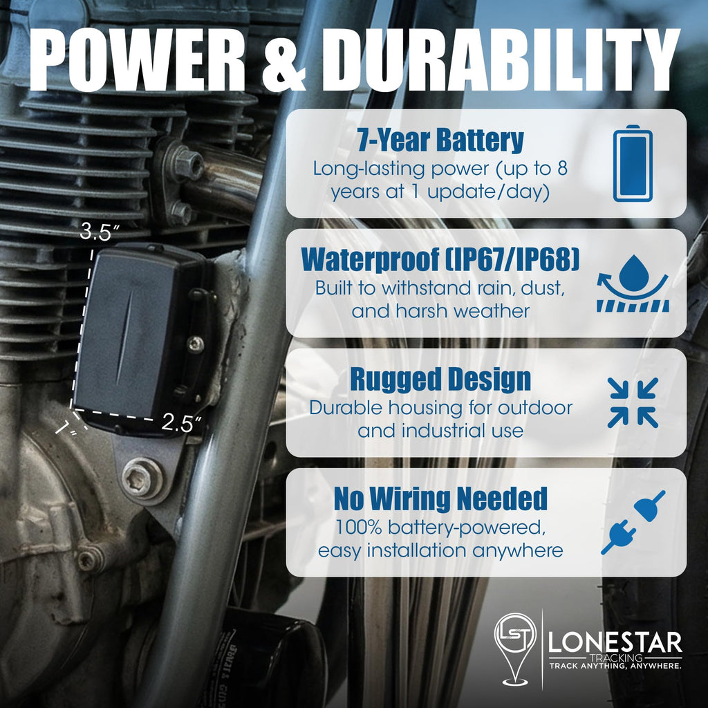 Lonestar Tracking Yabby3 GPS Tracker for Vehicles, Trailers & Equipment